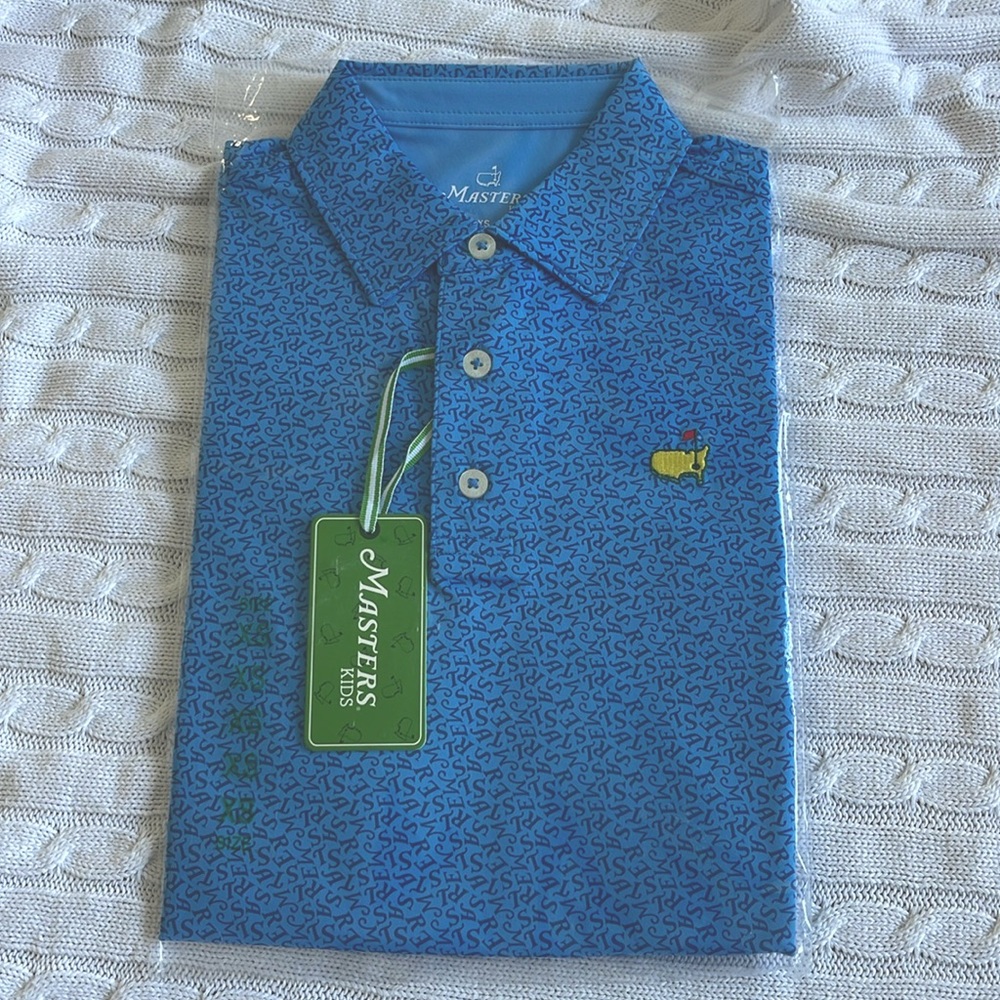 Masters kids polo new with tags still in bag xs 2023 masters apparel